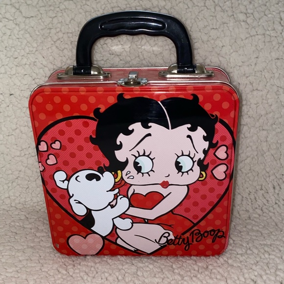 Betty Boop square tin tote - Picture 2 of 4